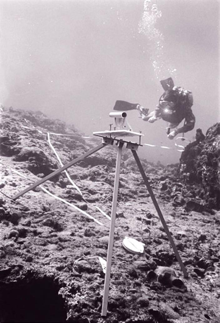 Patrick's first successful underwater archaeological photograph. Cyprus 1970